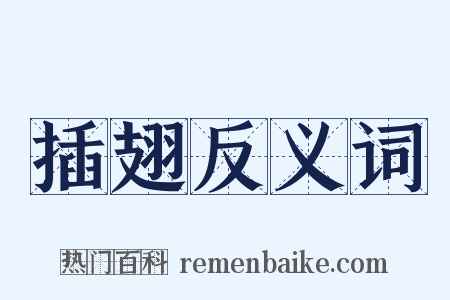 插翅反义词是什么意思的图片